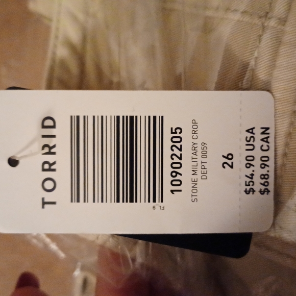 NWT Cropped Military Pants - Stone Wash - Picture 4 of 6